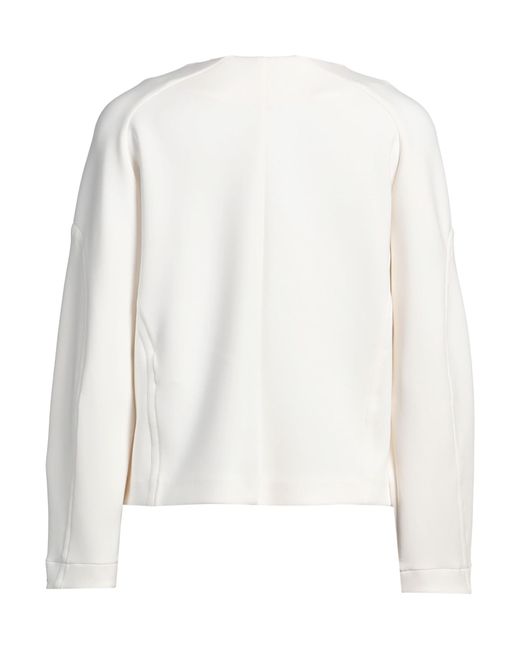 Max Mara White Jacket Polyester, Elastane