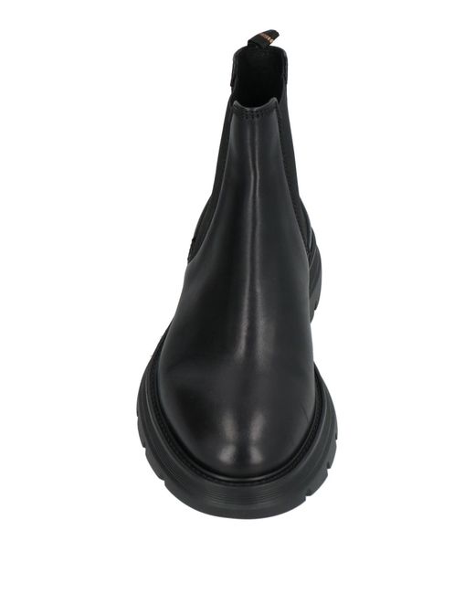 Fabi Black Ankle Boots Calfskin for men