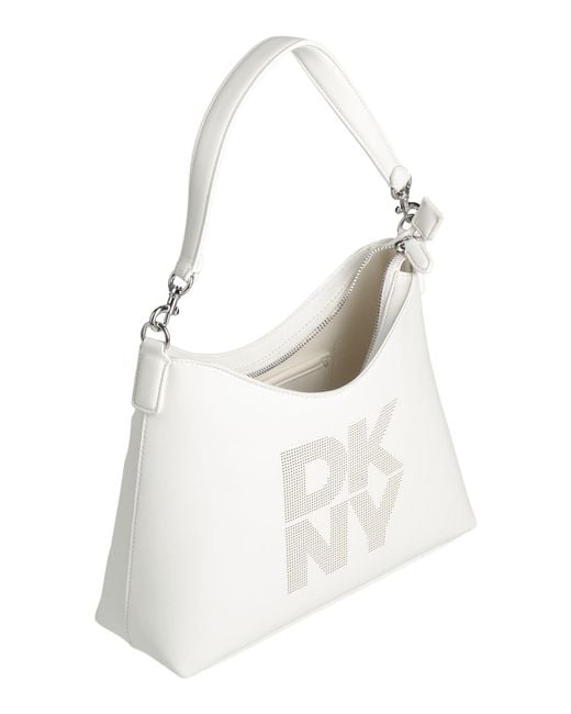 DKNY White Shoulder Bag