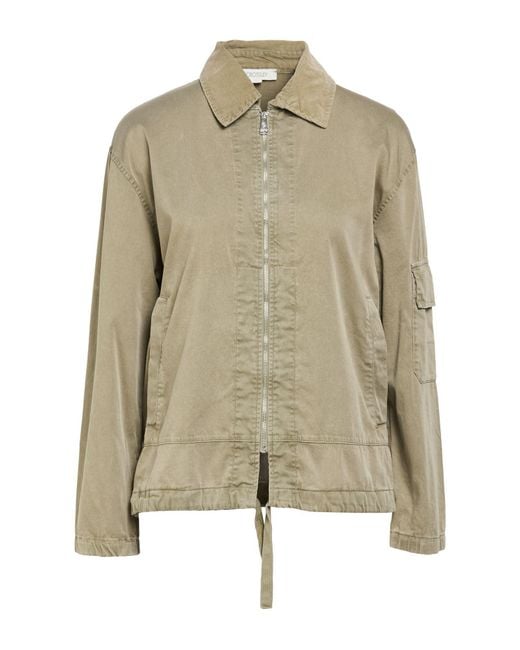 Crossley Green Khaki Jacket Cotton, Elastane