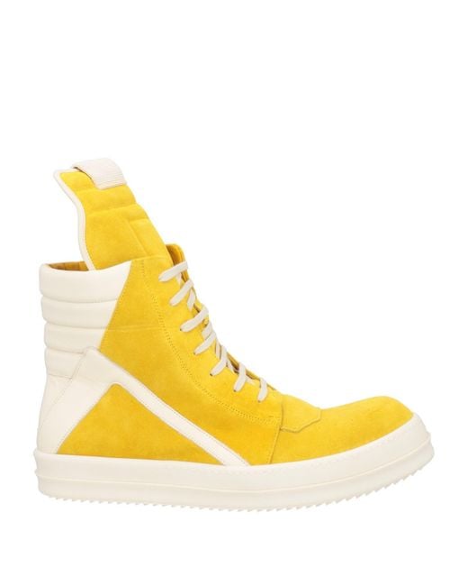 Rick Owens Yellow Sneakers for men