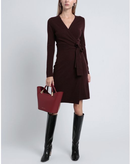 Diane von Furstenberg Purple Midi Dress
