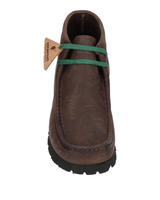 Docksteps Brown Ankle Boots Soft Leather for men