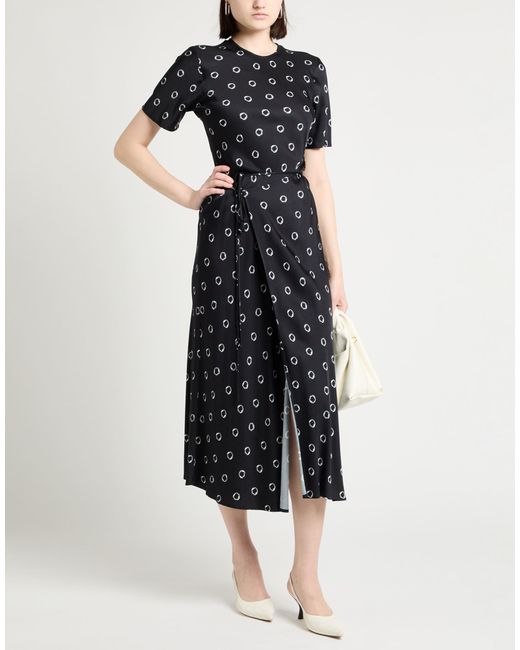 MSGM Black Maxi Dress Viscose