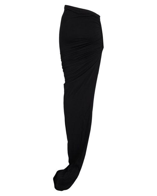 Rick Owens Black Maxi Skirt