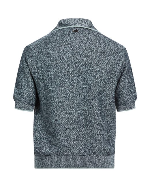 Agnona Blue Midnight Cardigan Cotton, Silk, Cashmere for men