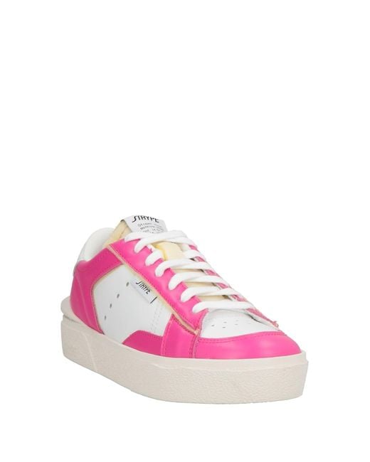 Strype Pink Fuchsia Sneakers Leather