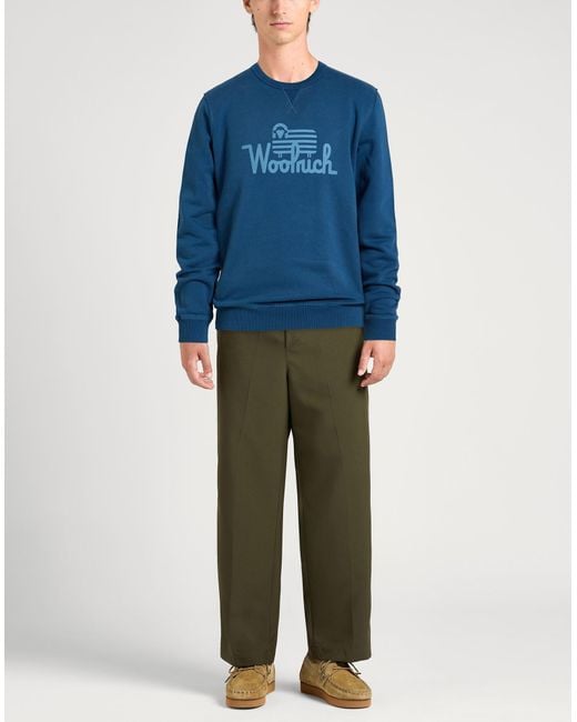 Woolrich Blue Sweatshirts for men