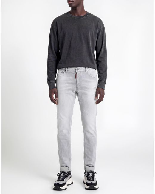 DSquared² Gray Jeans Cotton, Elastane for men