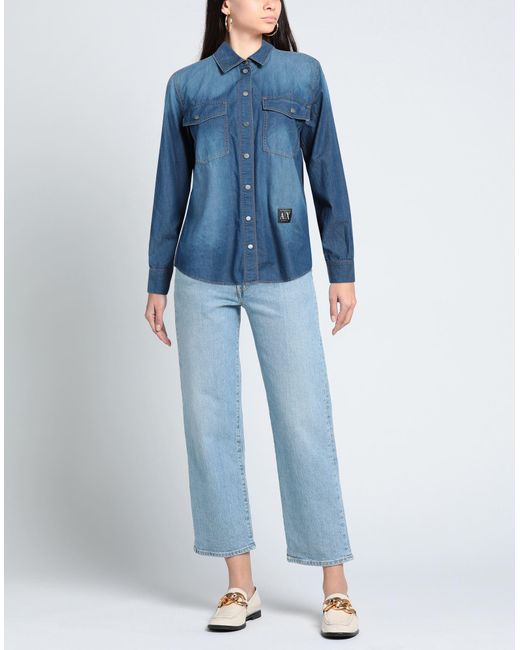 Camicia Jeans di Armani Exchange in Blue