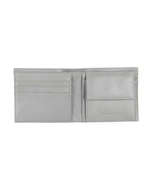Emporio Armani Gray Light Wallet Cow Leather for men