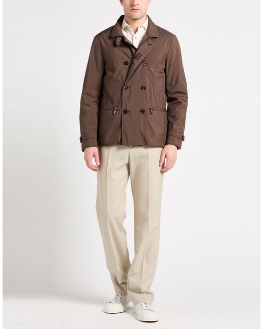 Moorer Brown Jacket Polyester for men