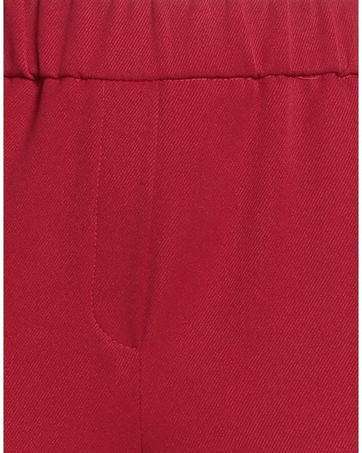 Marella Red Pants Polyester, Elastane