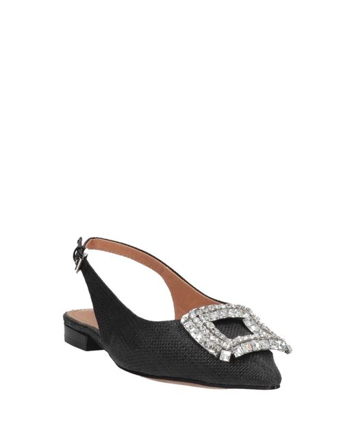 Bibi Lou Black Ballet Flats Textile Fibers