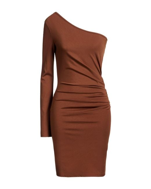 Dixie Brown Chocolate Mini Dress Viscose, Polyamide, Elastane