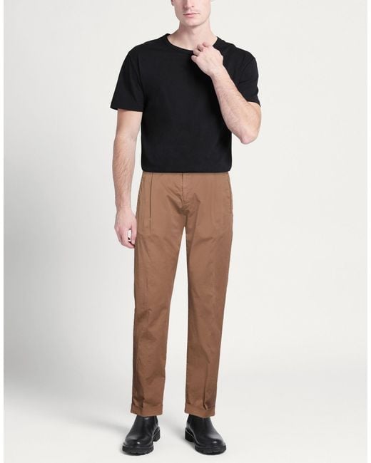 Berwich Brown Light Pants Cotton, Elastane for men