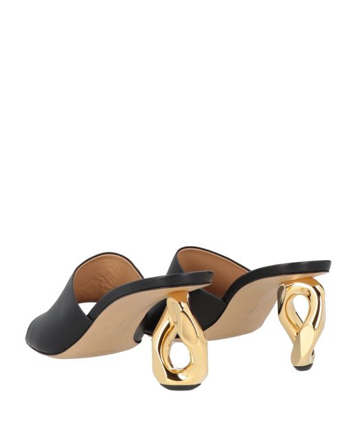 J.W. Anderson Black Sandals Leather