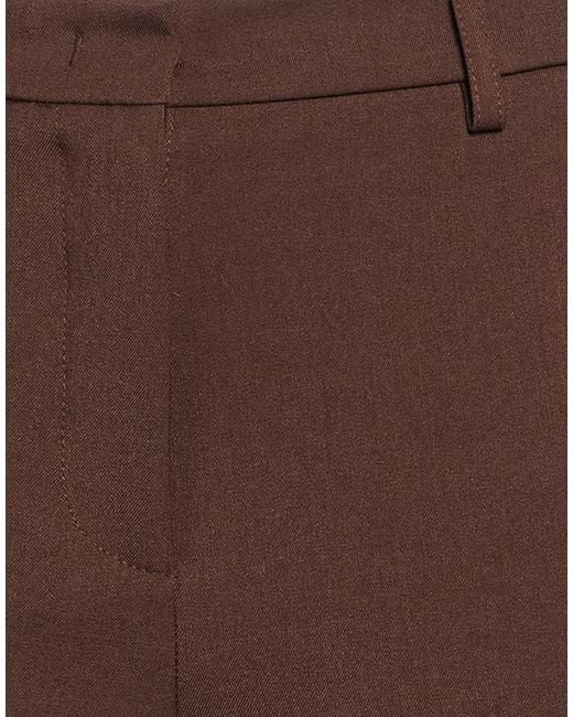 RUE DU BAC Brown Pants Polyester, Elastane