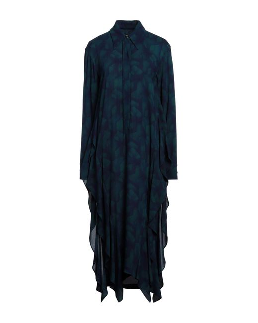 ODEEH Blue Midi-Kleid