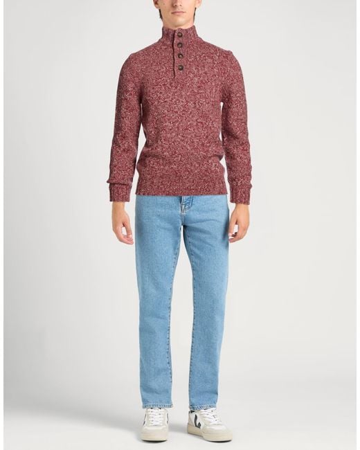 Gran Sasso Red Turtleneck for men