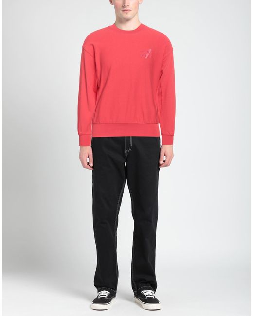AFTER LABEL Red Sweatshirt for men