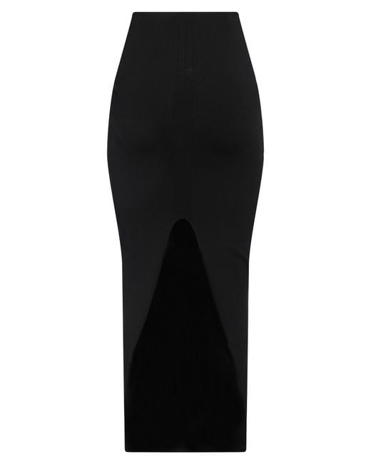 Rick Owens Black Maxi Skirt