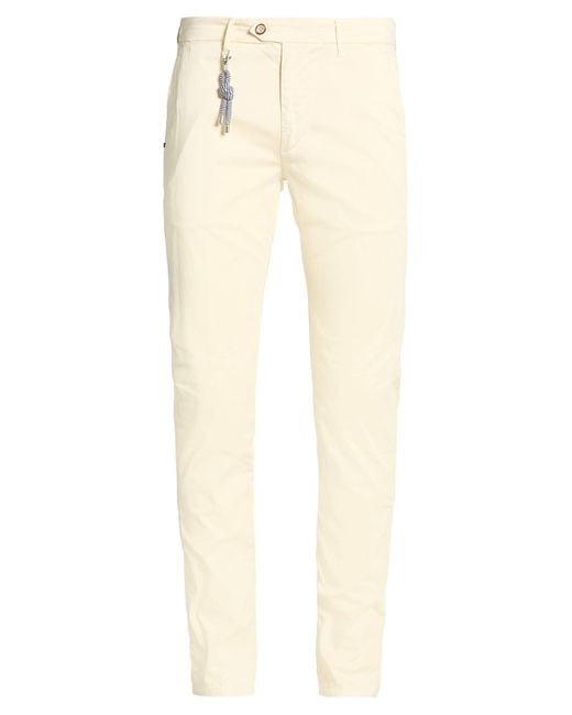 0/zero Construction Natural Cream Pants Cotton, Elastane for men