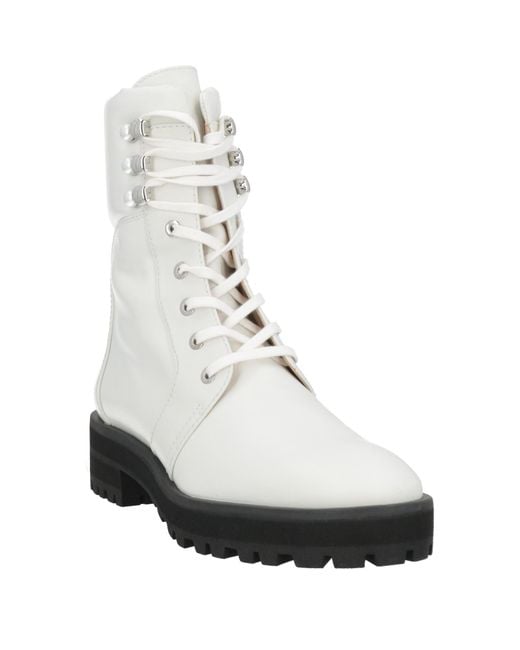 Stuart Weitzman White Ankle Boots