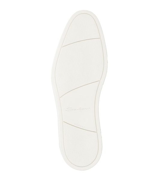 Santoni White Loafers for men