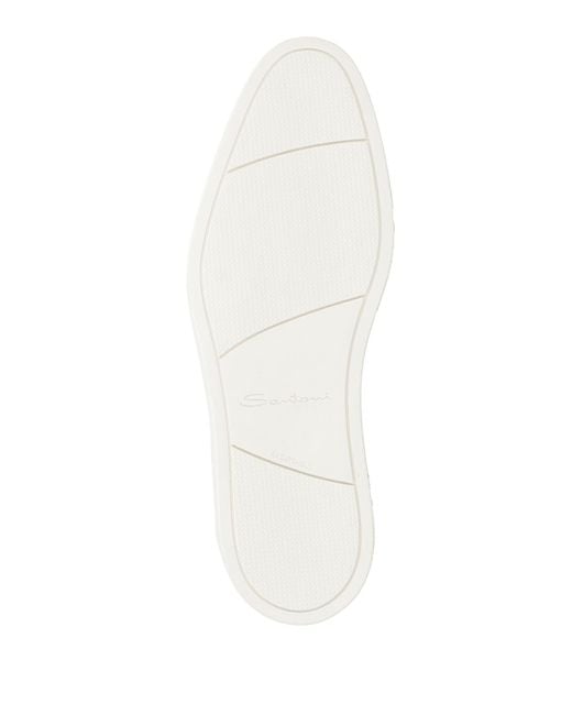 Santoni White Loafers for men