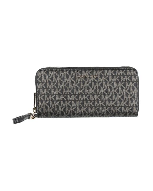 Black and gray michael kors deals wallet