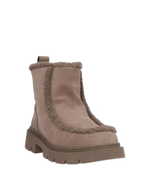 Inuikii Brown Taupe Ankle Boots Leather