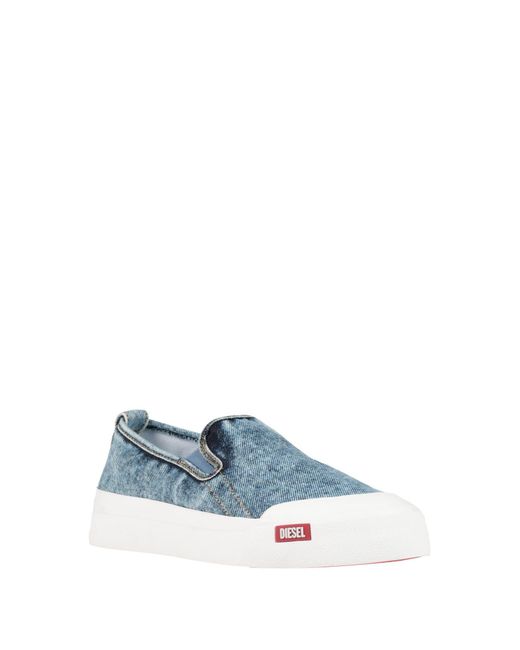 DIESEL Blue Sneakers Cotton for men