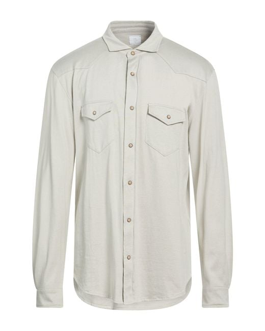 Eleventy White Light Shirt Cotton for men
