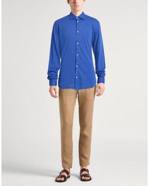 Camicia di Fedeli in Blue da Uomo