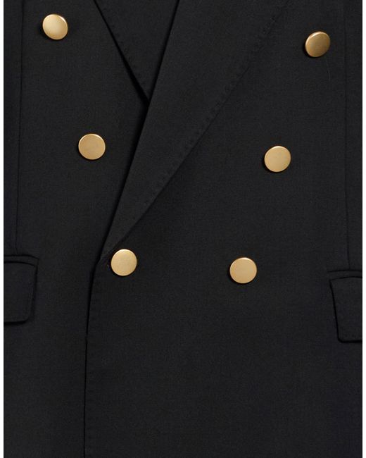Grifoni Black Blazer Polyester, Virgin Wool, Elastane for men