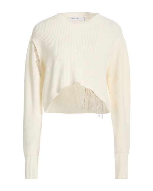 SIMONA CORSELLINI White Sweater Polyamide, Wool, Viscose, Cashmere