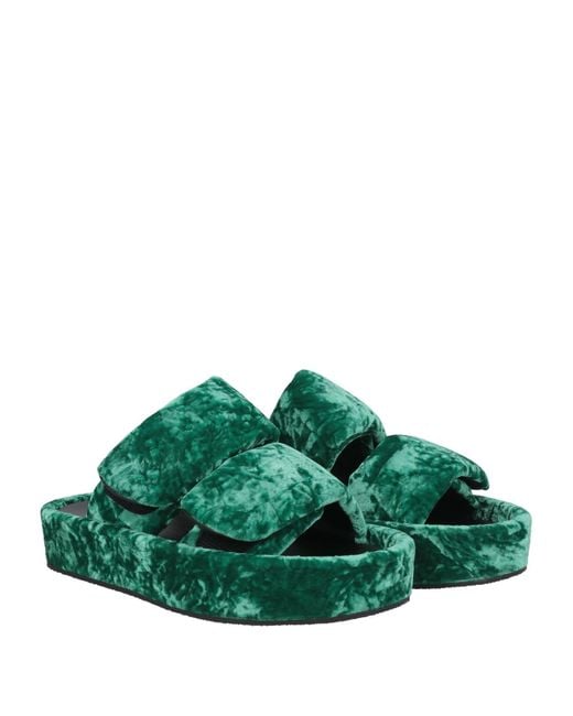 Dries Van Noten Green Sandals