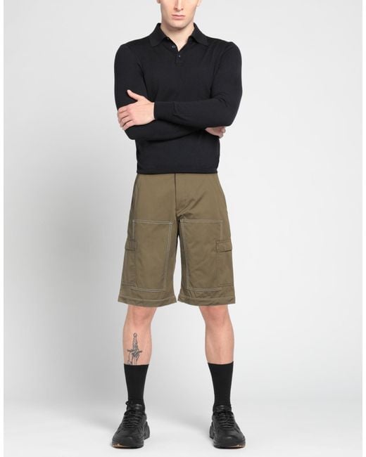 MSGM Green Shorts & Bermuda Shorts for men