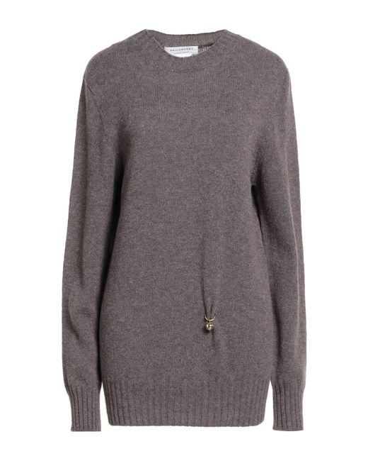 Philosophy Di Lorenzo Serafini Women's Gray Taupe Sweater Virgin