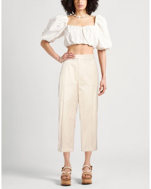 N°21 White Pants Cotton, Elastane