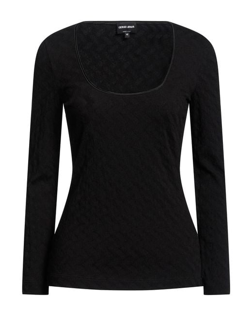Pullover Giorgio Armani de color Black
