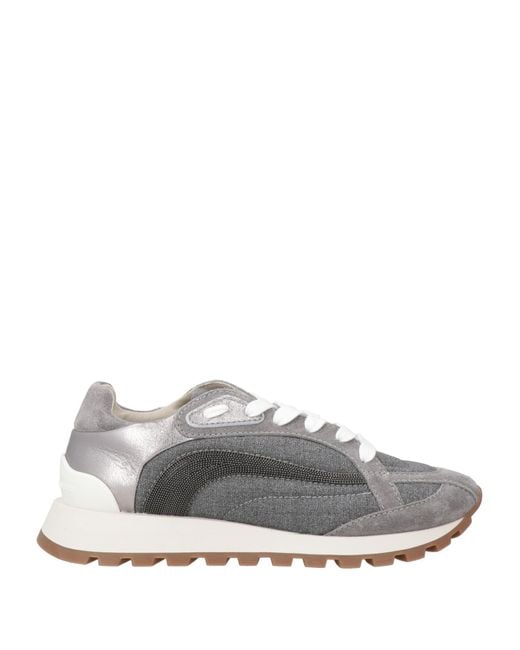 Brunello Cucinelli Gray Trainers