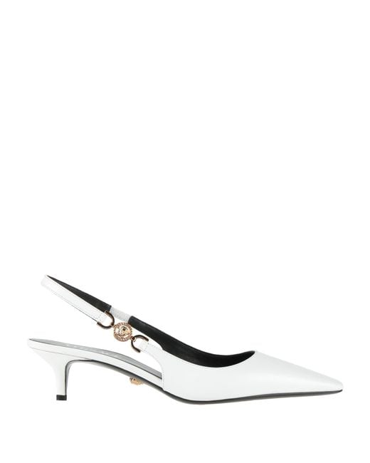 Versace White Pumps Calfskin