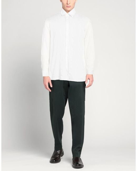 Crossley White Shirt Cotton, Linen, Silk for men