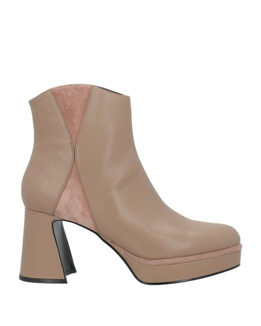Luciano Barachini White Ankle Boots Leather
