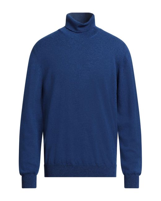 Gran Sasso Blue Turtleneck Cashmere for men