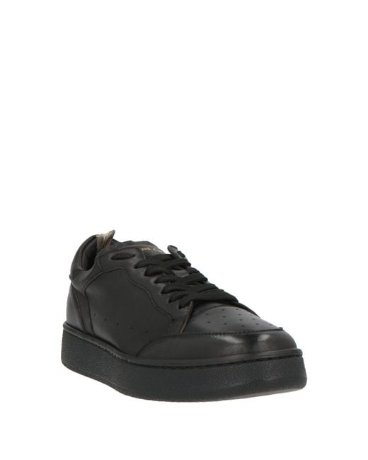 Officine Creative Black Sneakers Leather