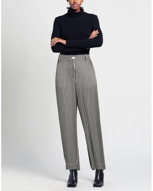 Shirtaporter Gray Pants Viscose, Silk