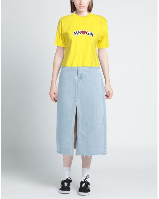 MSGM Yellow T-shirt